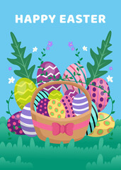 happy easter day background design
