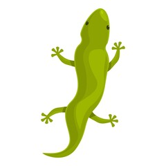 Green reptile wild icon cartoon vector. Gecko lizard. Tribal chameleon