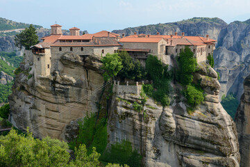 Fototapeta premium View at the monastery at Meteore in Greece