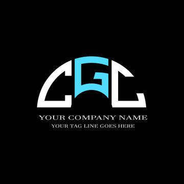 CGC letter logo creative design with vector graphic