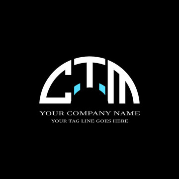 CTM letter logo creative design with vector graphic