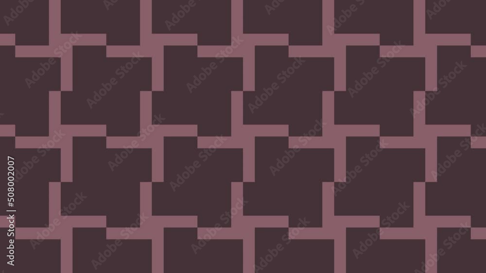 Poster modern seamless loop animated pattern with multicolor geometric shapes. trendy motion graphic backgr