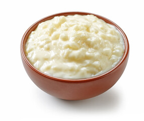 bowl of rice pudding