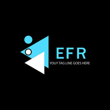 EFR letter logo creative design with vector graphic