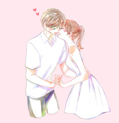 幸せそうな男女カップル