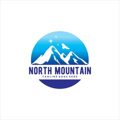 Mountain Logo Design Vector Image