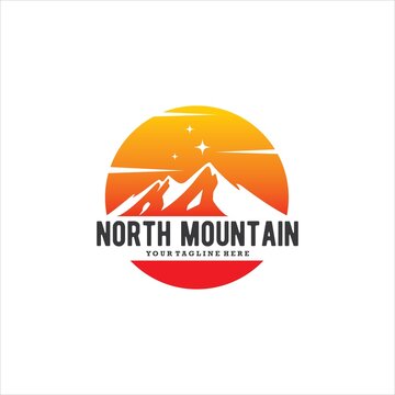 Mountain Logo Design Vector Image