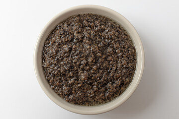 truffle sauce on a white background