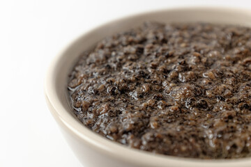 truffle sauce on a white background