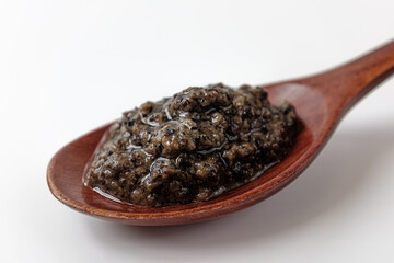 truffle sauce on a white background