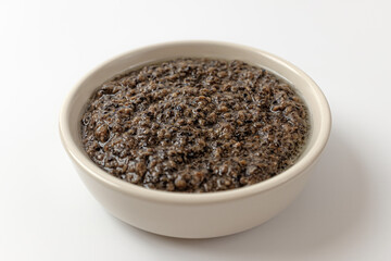 truffle sauce on a white background