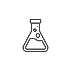Chemistry science line icon