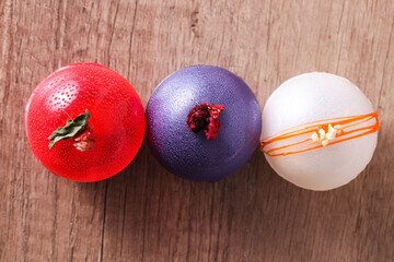 Tea bombs with different flavors