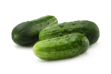 cucumber vegetable closeup on white
