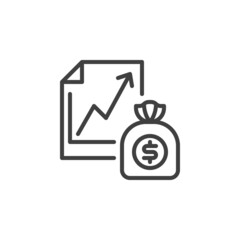 Business and finance line icon