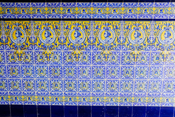 Traditional decorative wall tiles of beautiful design.