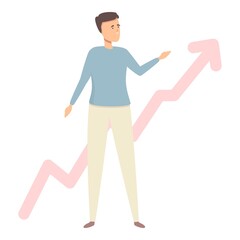 Marketing time icon cartoon vector. Cost unit. Leader test