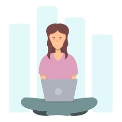 Freelancer benchmark icon cartoon vector. Cost indicator. Unit strategic