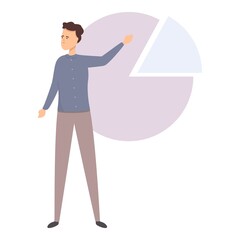 Graph chart marketing icon cartoon vector. Business unit. Best practice