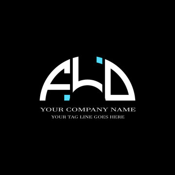 FLD letter logo creative design with vector graphic