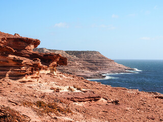 beautiful red Bluff, Kalbarri National Park in Western Australia
