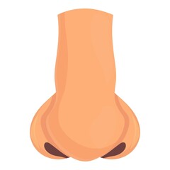 Nose rhinoplasty icon cartoon vector. Plastic surgery. Bone anatomy