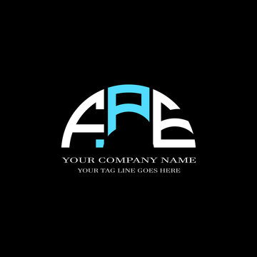 FPE letter logo creative design with vector graphic