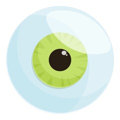 Eye lutein icon cartoon vector. Food vitamin. Diet system