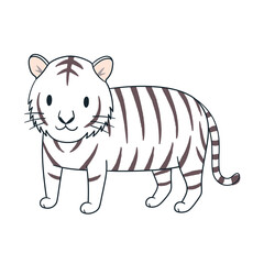 白い雄の虎