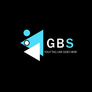 GBS letter logo creative design with vector graphic