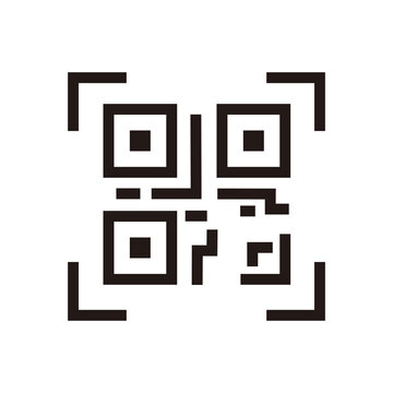 Scanning QR code icon vector illustration design