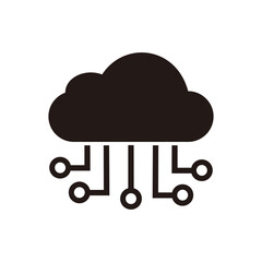 cloud computing  vector icon illustration symbol  
