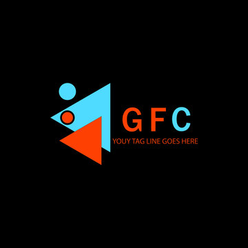 GFC letter logo creative design with vector graphic