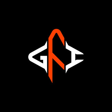GFI letter logo creative design with vector graphic