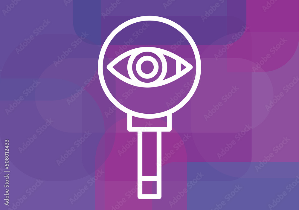 Poster overview line icon.vector illustration design