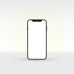 3D illustration, realistic smartphone interface