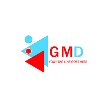 GMD letter logo creative design with vector graphic