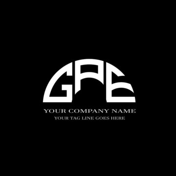 GPE letter logo creative design with vector graphic