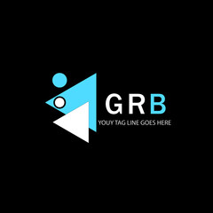 GRB letter logo creative design with vector graphic - obrazy, fototapety, plakaty