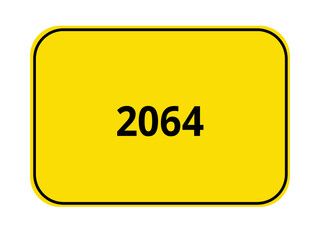 Ortseingangsschild Jahr - 2064