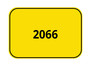 Ortseingangsschild Jahr - 2066