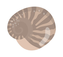 Sea shell Seafood icon. Vector illustration