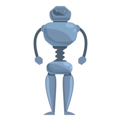 Robot intelligence icon cartoon vector. Cute toy. Monster space