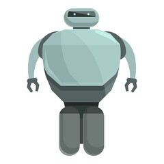 Science robot icon cartoon vector. Cute toy. Computer space