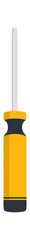 Screwdriver Construction Tool Icon. Vector illustration