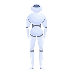 Humanoid icon cartoon vector. Cute robot. Future toy