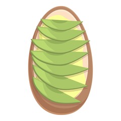 Bruschetta icon cartoon vector. Bread appetizer. Italian recipe