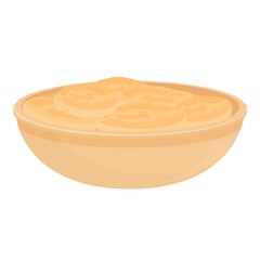 Dutch cuisine bowl icon cartoon vector. Food board. Holland culture
