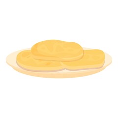 Cheese food icon cartoon vector. Dutch board. Culture cuisine