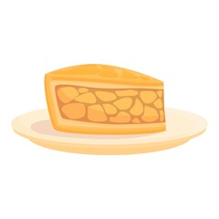 Dutch cuisine cake icon cartoon vector. Board food. Pancake food